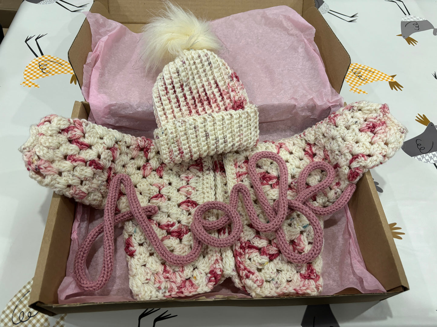 Personalised New Born Gift Set